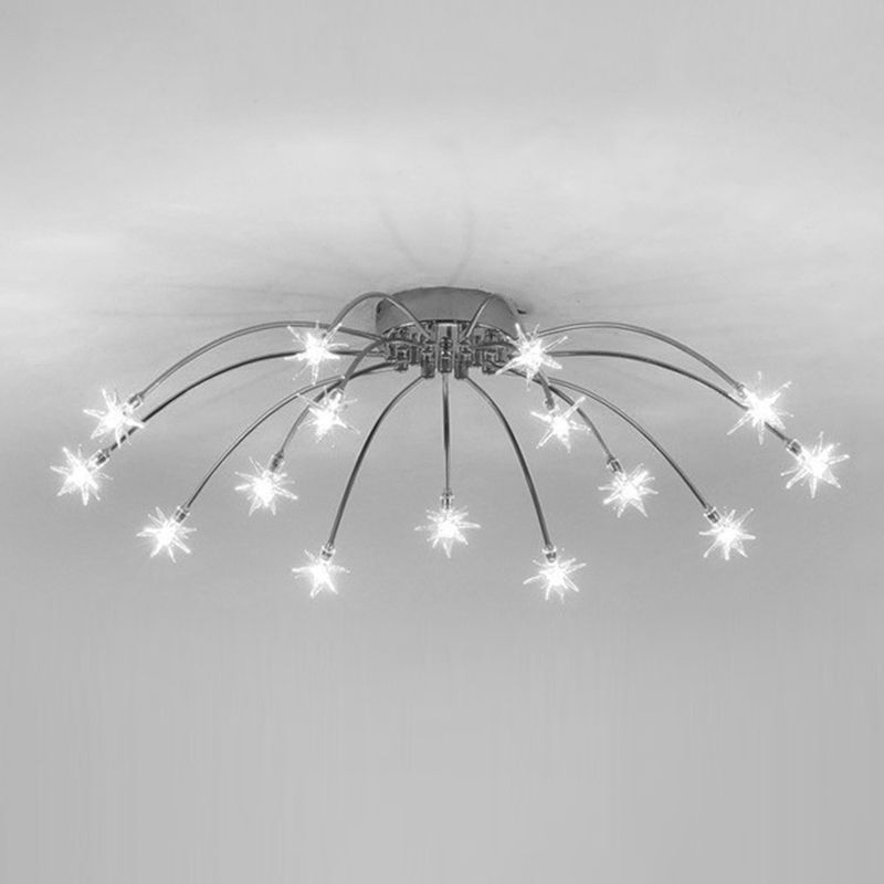 Arisha Art Deco Starry Flush Mount Ceiling Light - Neutral Decor