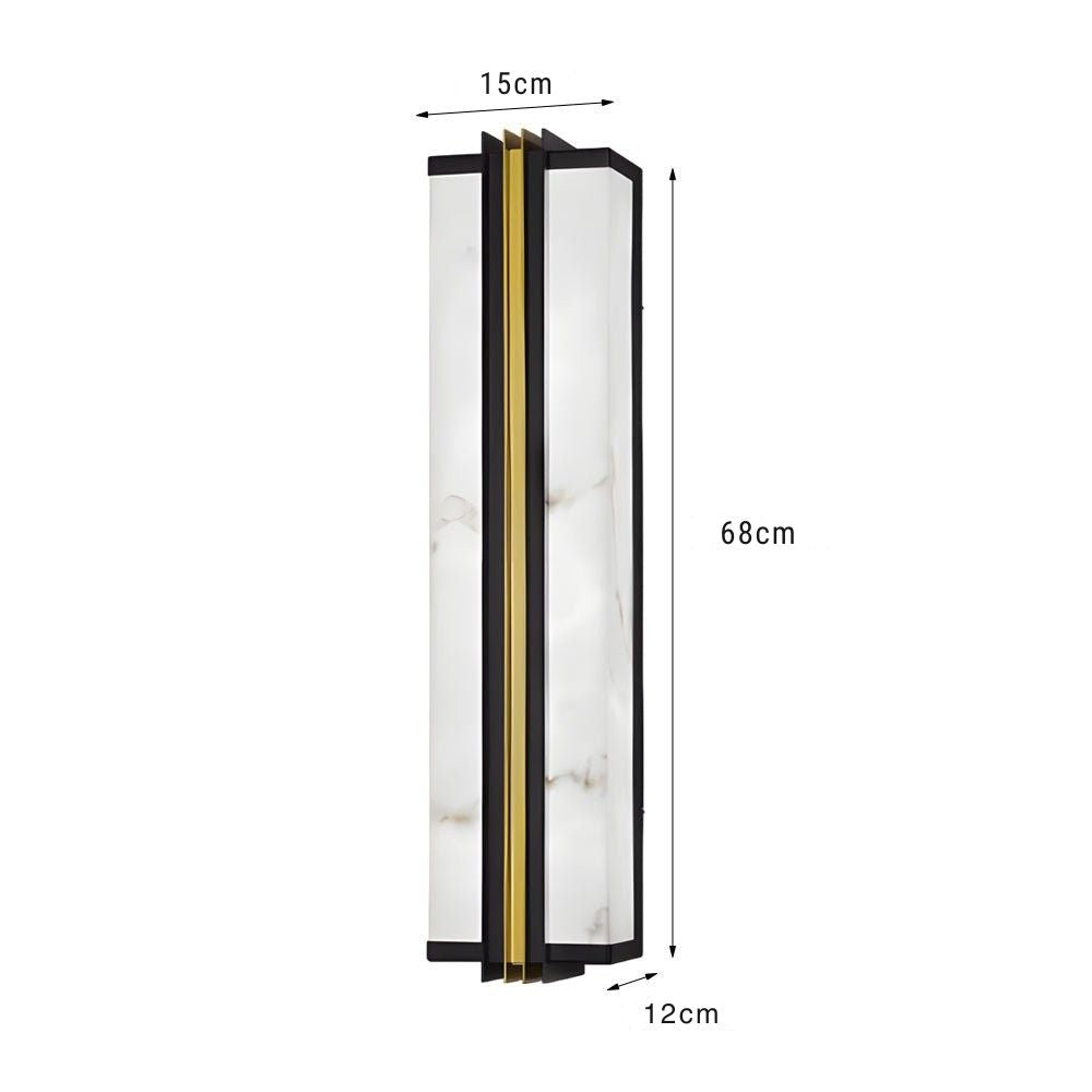 Geaine Classic Modern LED Marble Outdoor Wall Lights