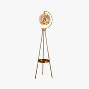 Kady Modern Starry Globe Glass Floor Lamp, Gold - Neutral Decor