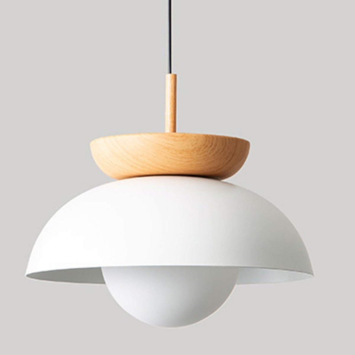 Muto Nordic Pendant Light/Flush Mount Ceiling Light Wood/Metal Black Kitchen Balcony - Neutral Decor