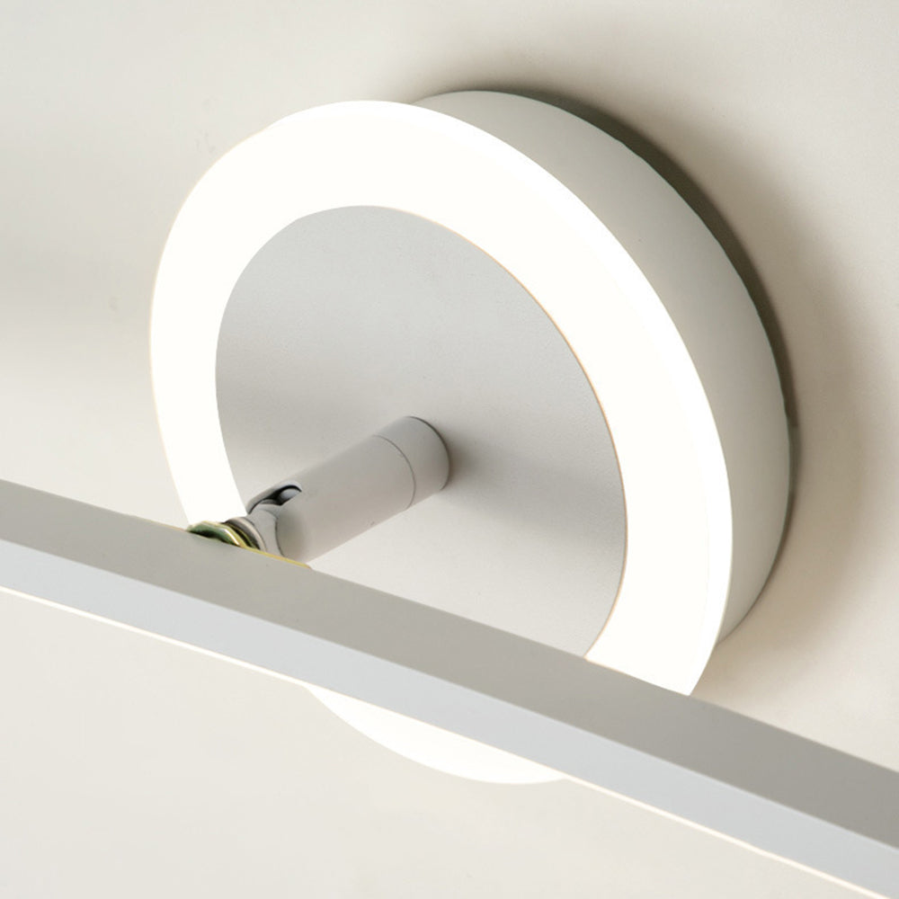 Arisha Modern Linear Metal Wall Lamp, White - Neutral Decor