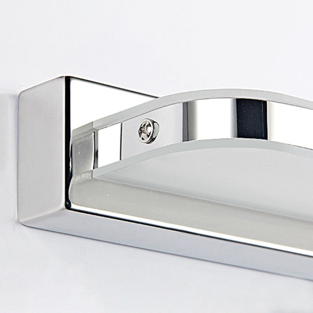 Arisha Wall Lamp Rectangular Modern, Acrylic Mirror, Black/White/Chrome/Gold, Bathroom - Neutral Decor