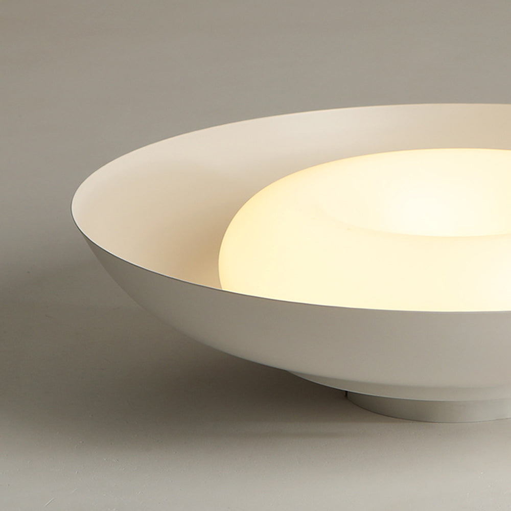 Arisha Nordic Bowl Acrylic Flush Mount Ceiling Light, White - Neutral Decor
