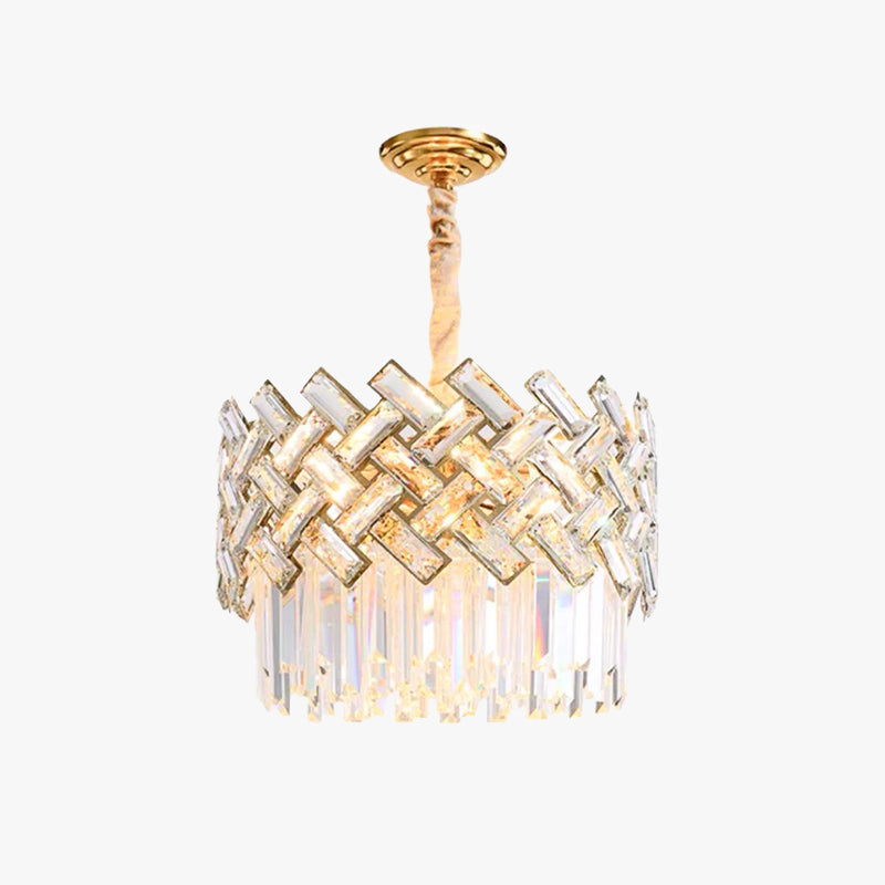 Kristy Luxury Gold Chandelier, Crystal & Metal - Neutral Decor
