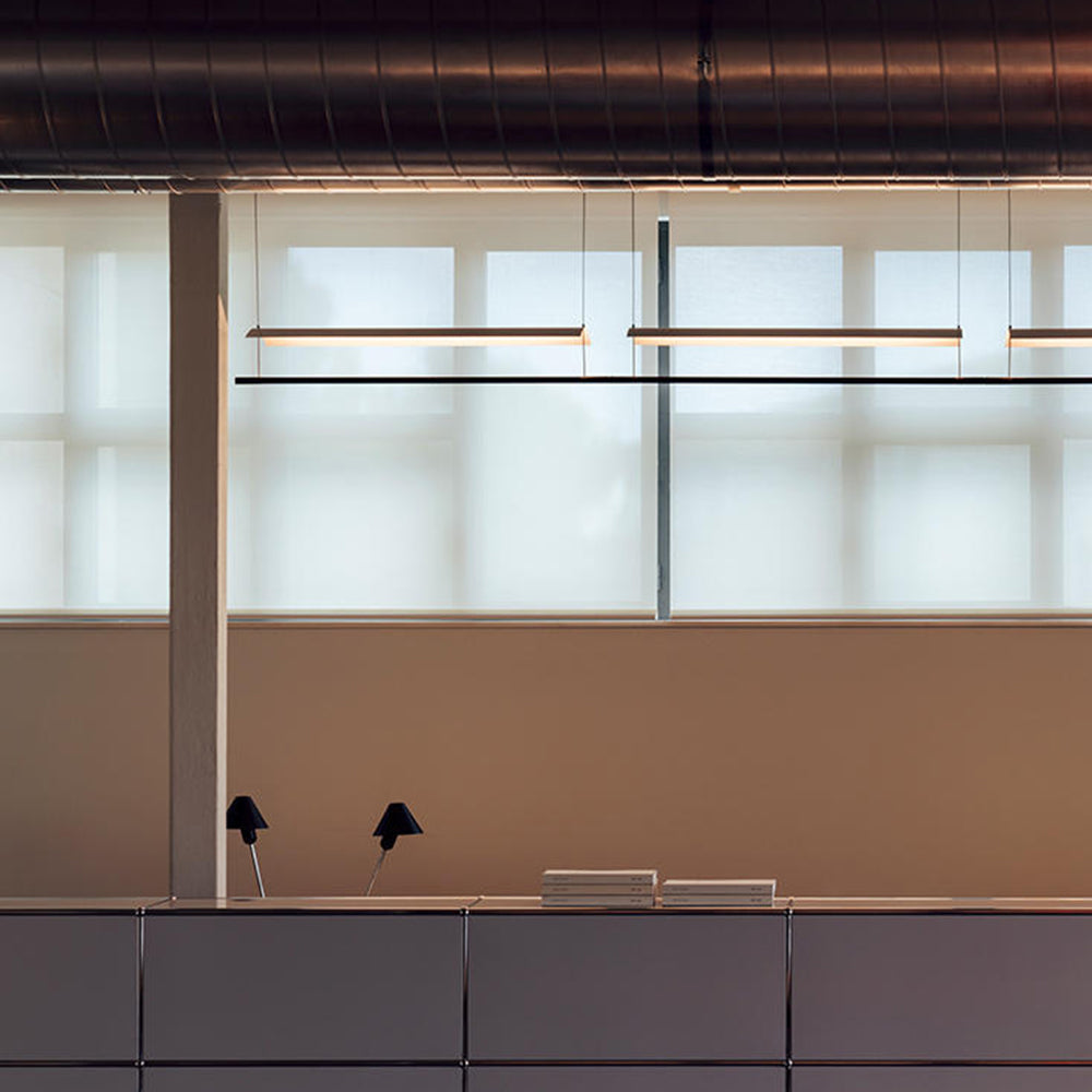 Arisha Minimalist Linear Metal Pendant Light - Neutral Decor