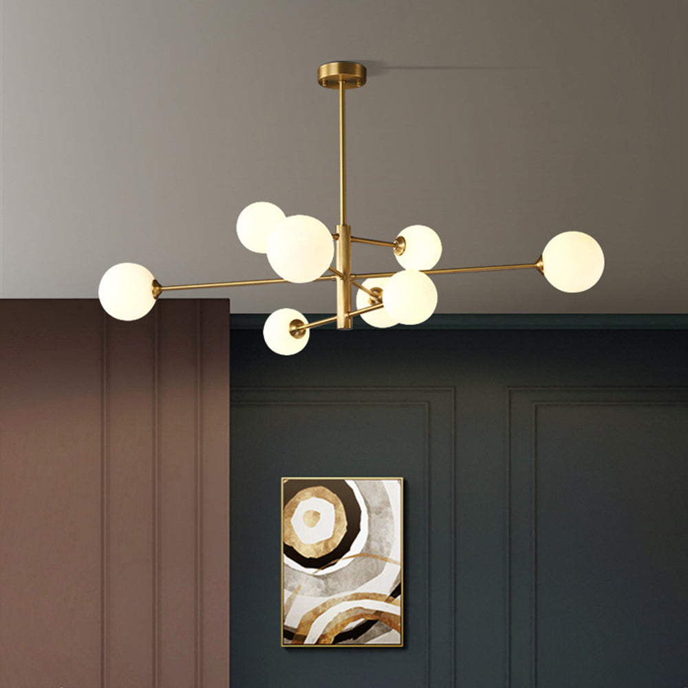 Valentina Modern Glass Shade Pendant Light, Copper/Black - Neutral Decor