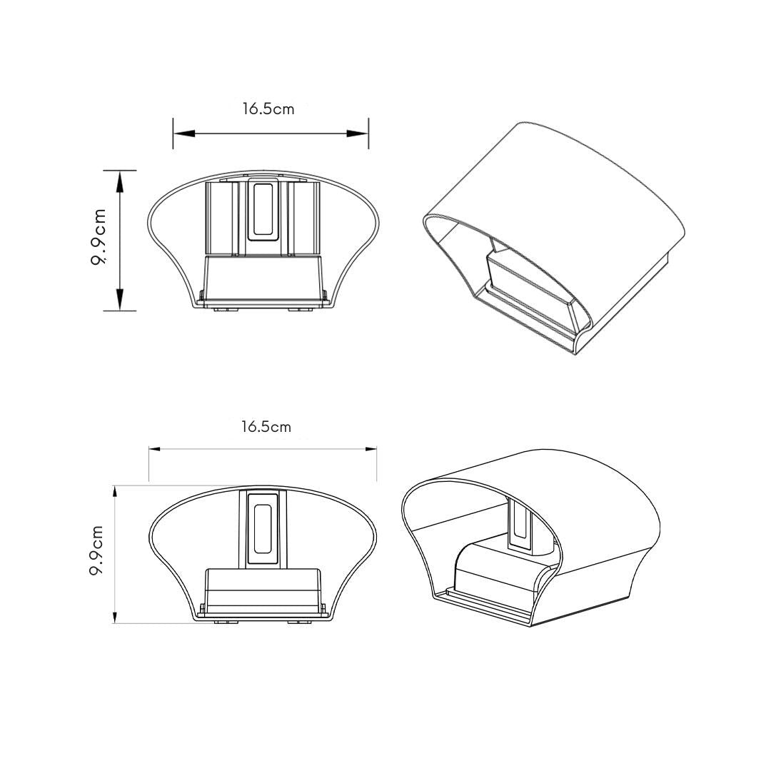 Magda Minimalist Style Outdoor Wall Light