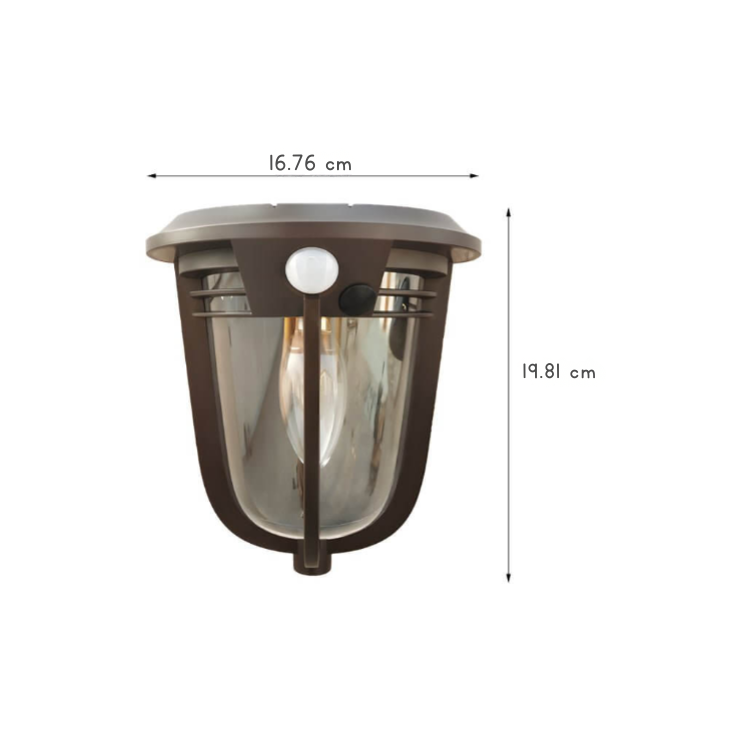 Troy Motion Sensor Solar ABS Outdoor Wall Light