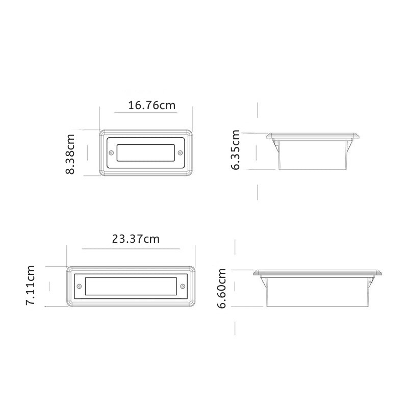 Gal LED Recessed Minimalist Outdoor Step Lights