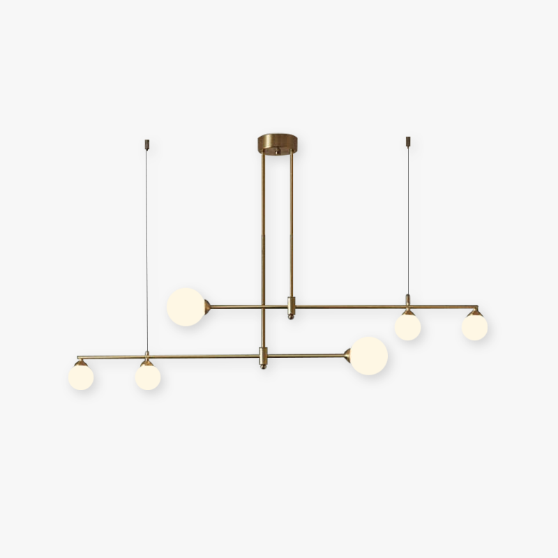 Valentina Modern Golden Bubble Copper Pendant Light - Neutral Decor