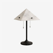 Apex Alabaster Prism Table Lamp-Neutral Decor
