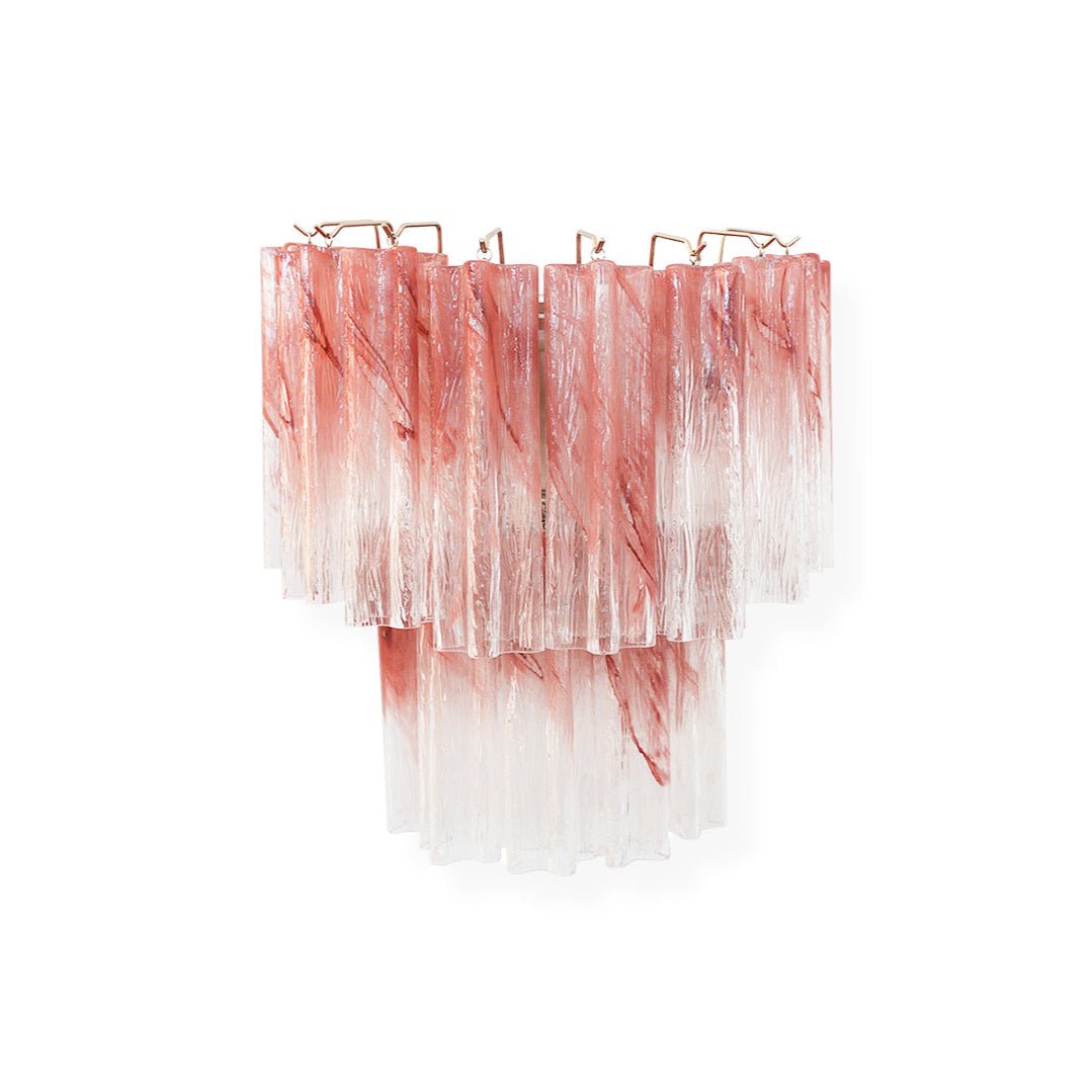 Aurora Wall Light Rose Glass Blades Romantic Watercolor-Neutral Decor
