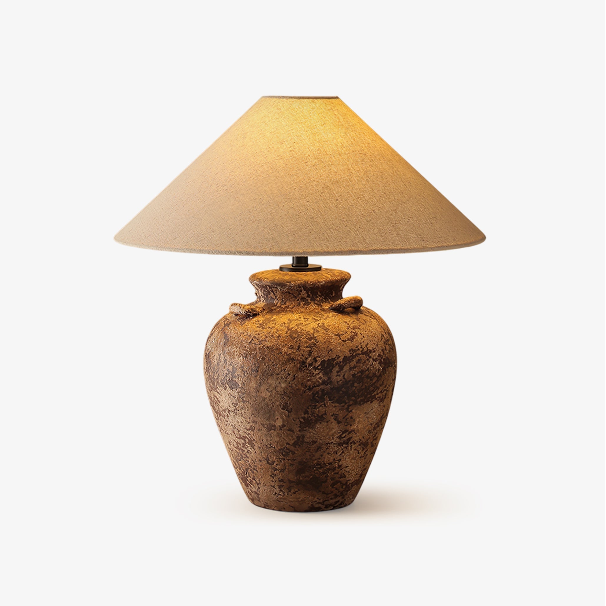 Caelum Vintage Fabric Table Lamp-Neutral Decor