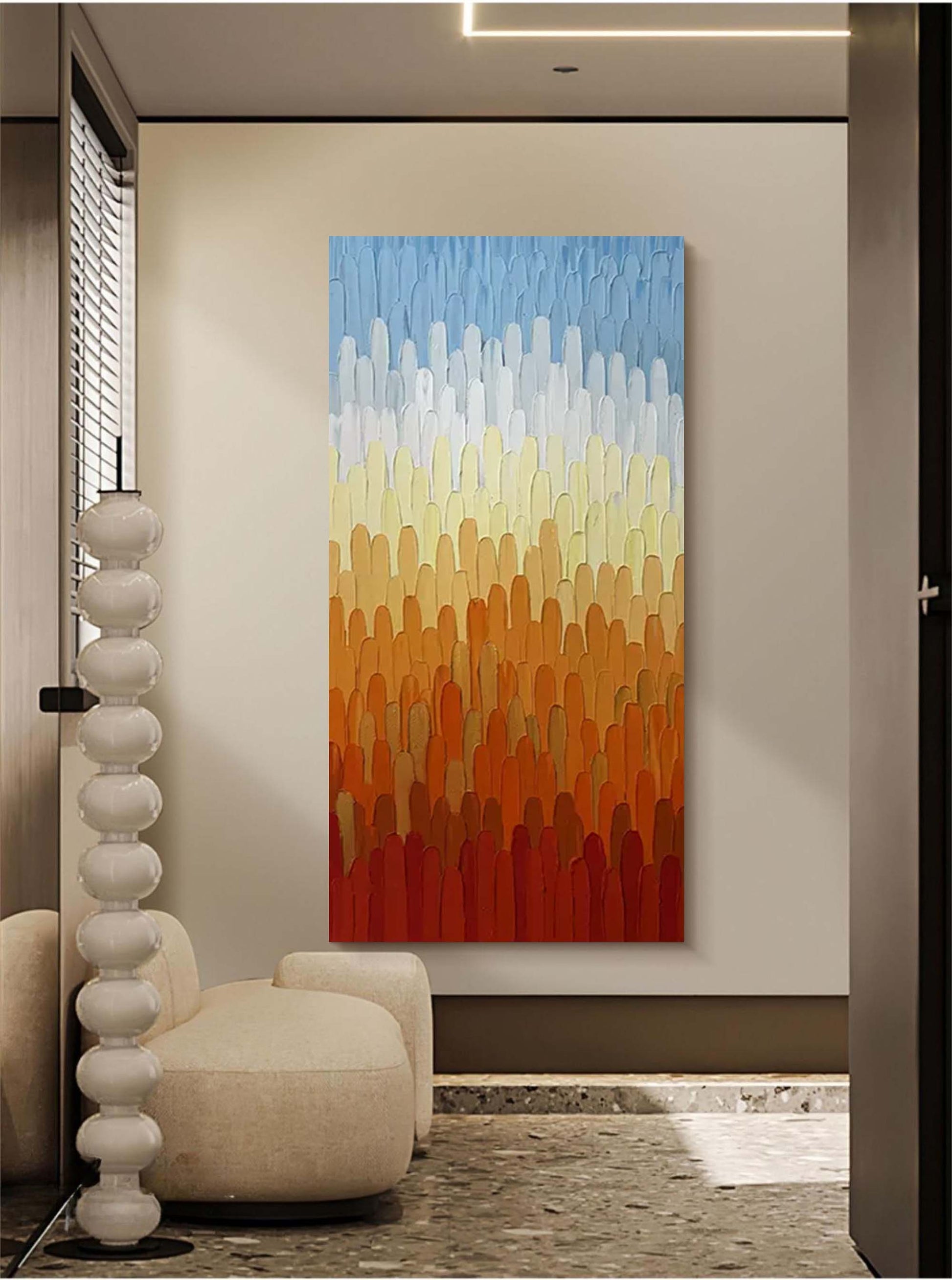 Abstract Canvas Art AB108 - Neutralighting