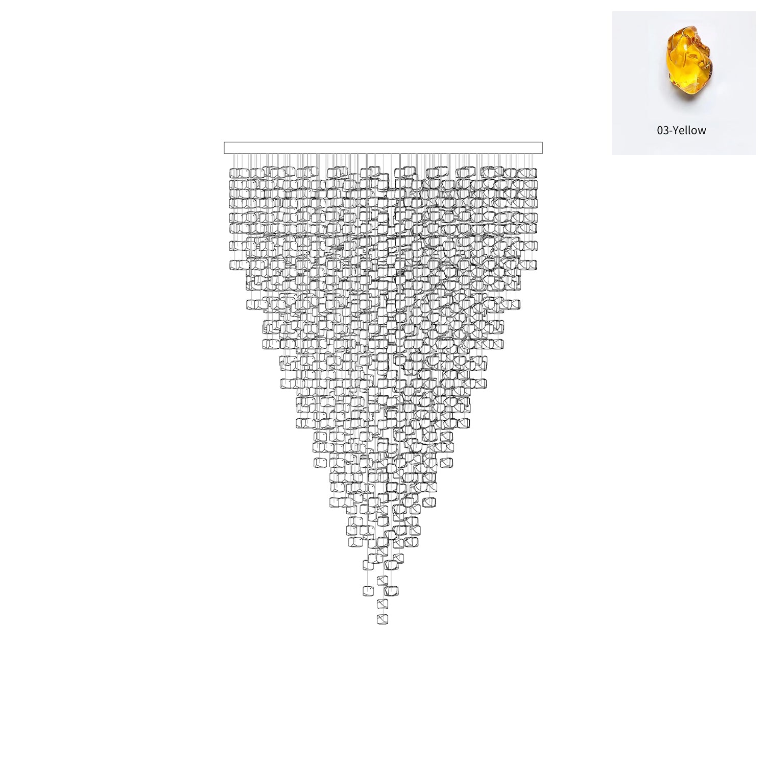 Belora Postmodern Luxury Stone Crystal Chandelier-Neutral Decor
