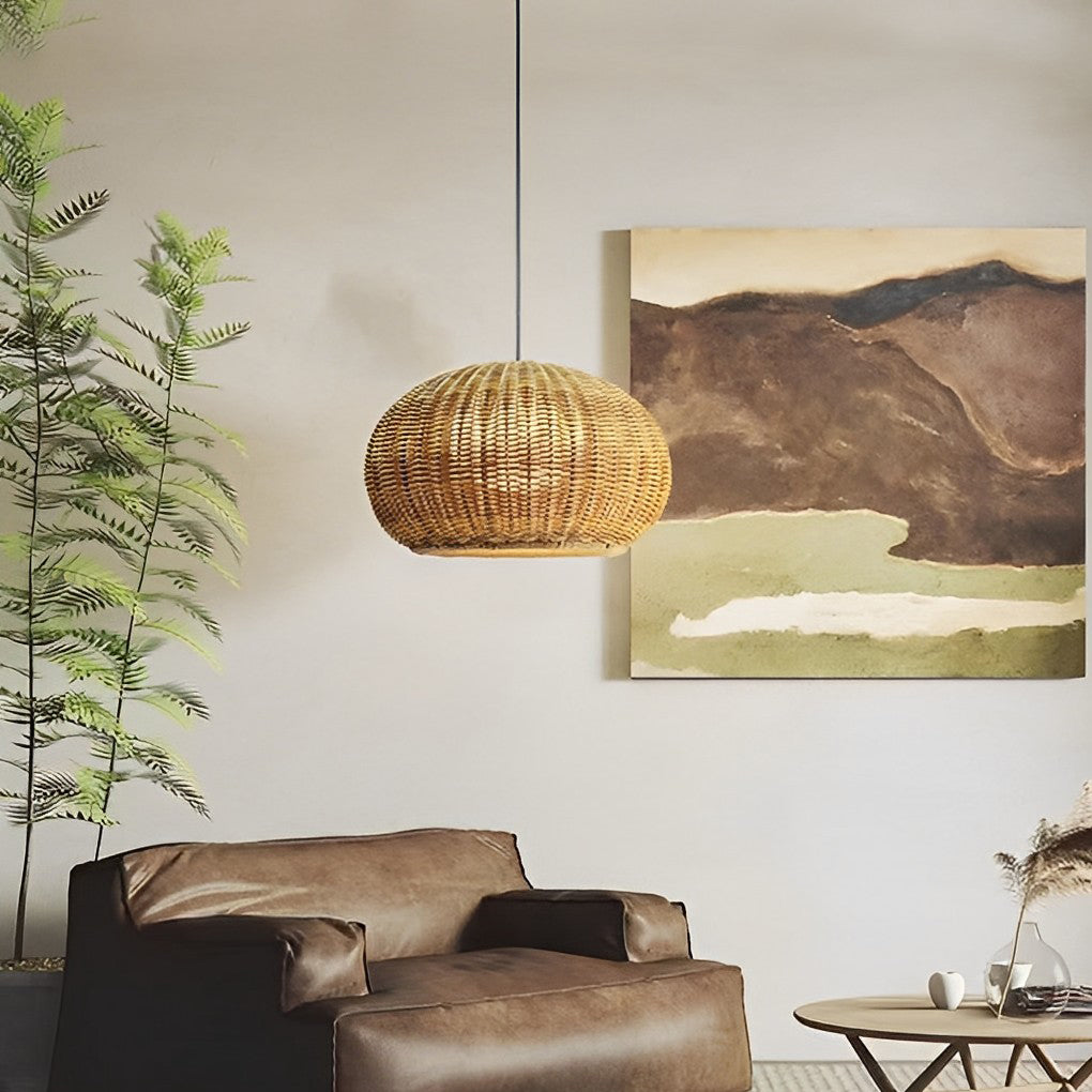 Jarvis Lantern Shaped Modern Rattan Outdoor Wall Lamp
