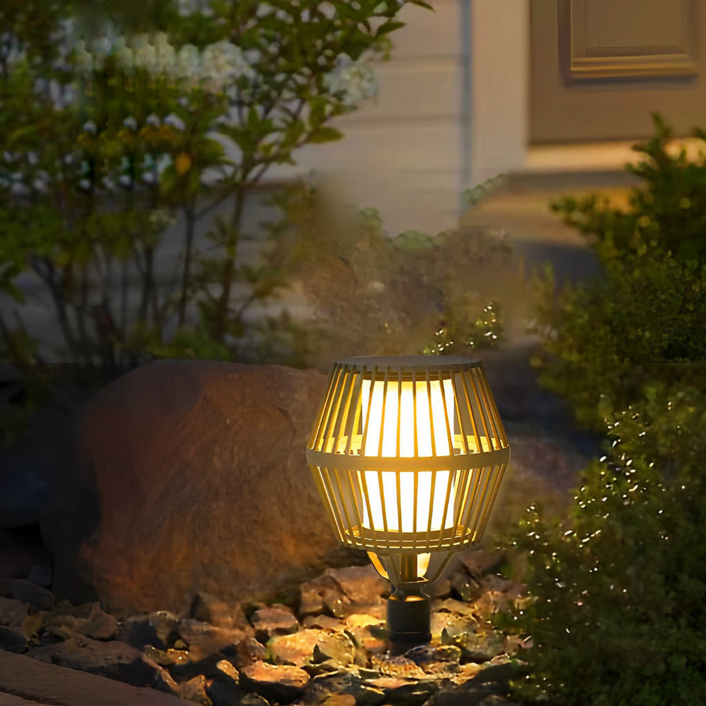 Deirdre Modern Solar Caged Outdoor Lanterns