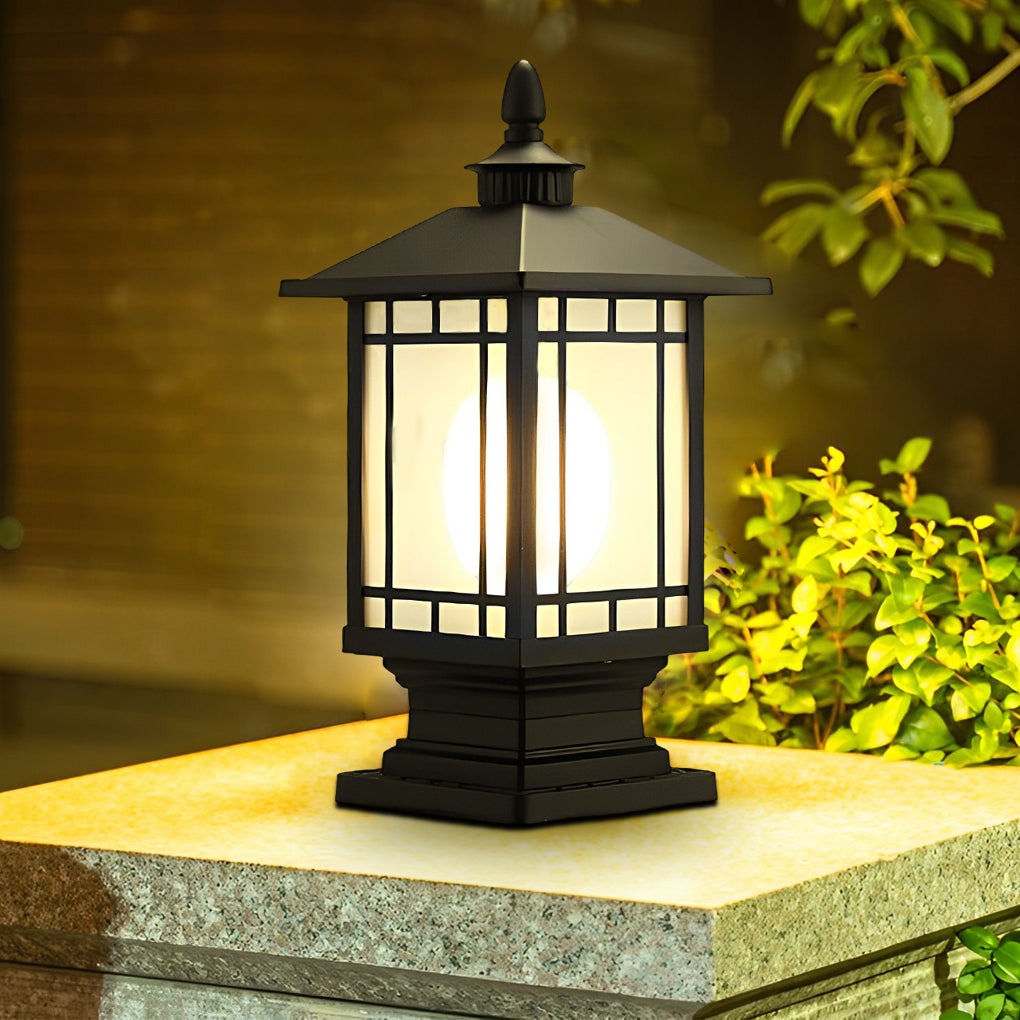 Gerret Retro Creative Outdoor Fence Pillar Lamp