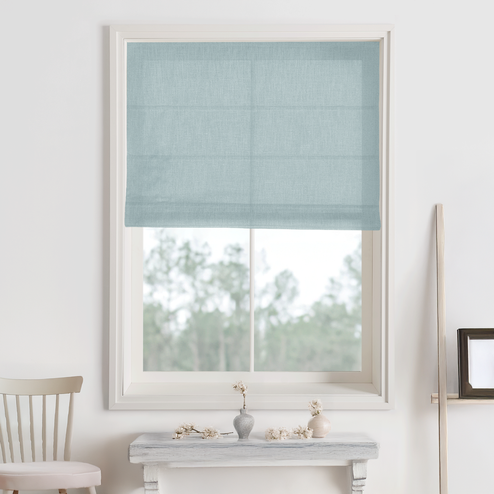Bella Cotton Roman Shades & Blinds-Neutral Decor