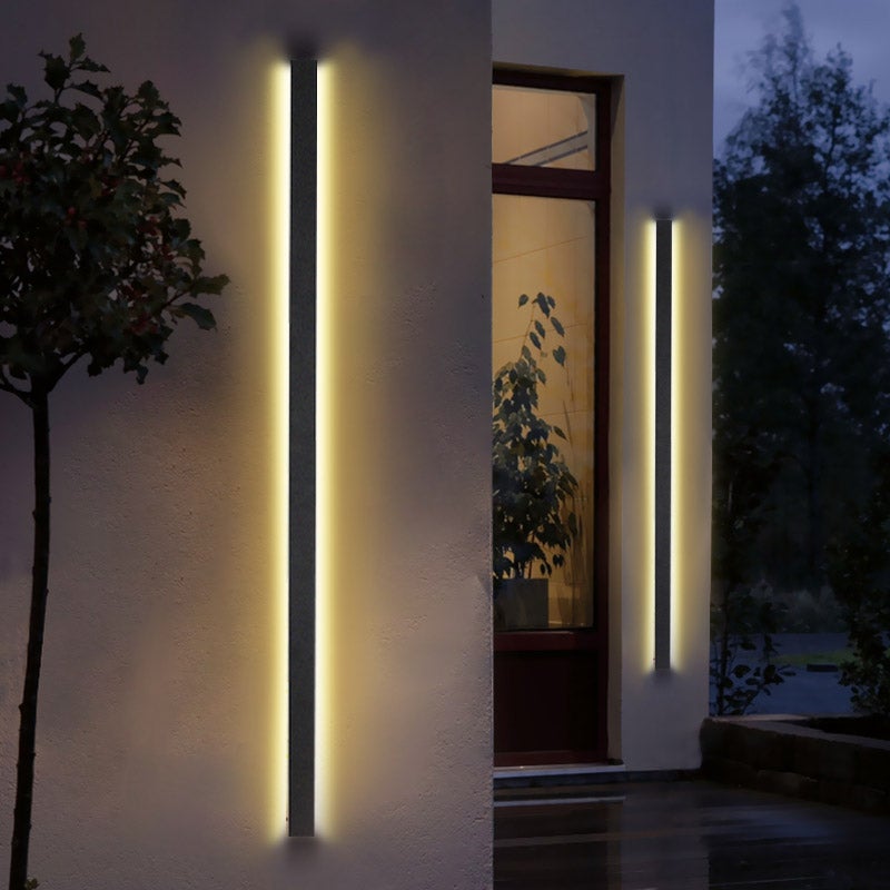 Teres LED Long Linear Minimalist Outdoor Wall Lights