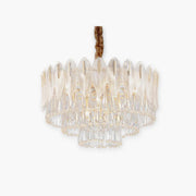 Arisha Luxury Feather Crystal Chandelier, Living Room - Neutral Decor