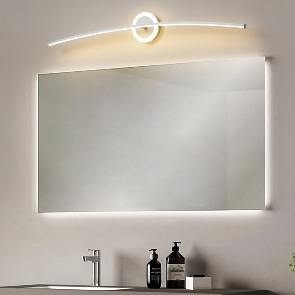 Arisha Modern Linear Metal Wall Lamp, White - Neutral Decor