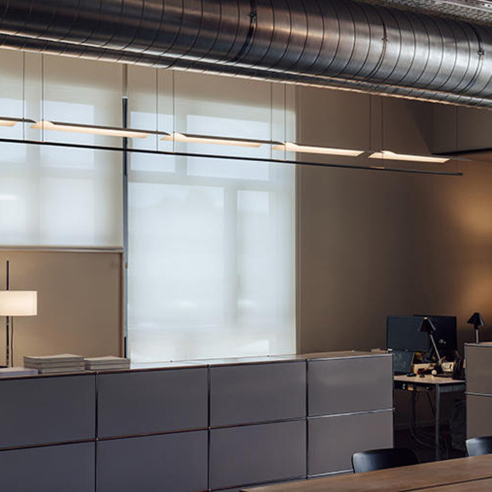 Arisha Minimalist Linear Metal Pendant Light - Neutral Decor
