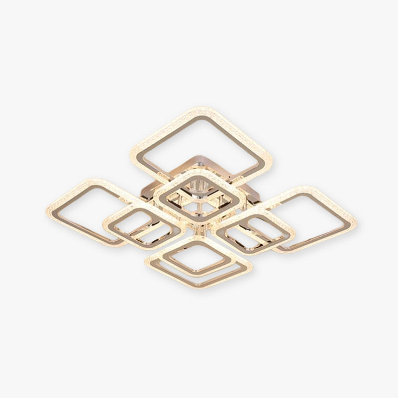 Arisha Modern Square Flush Mount Ceiling Light - Neutral Decor
