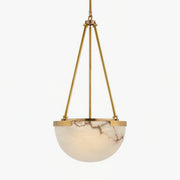 Dione Minimalist Alabaster Pendant Light-Neutral Decor