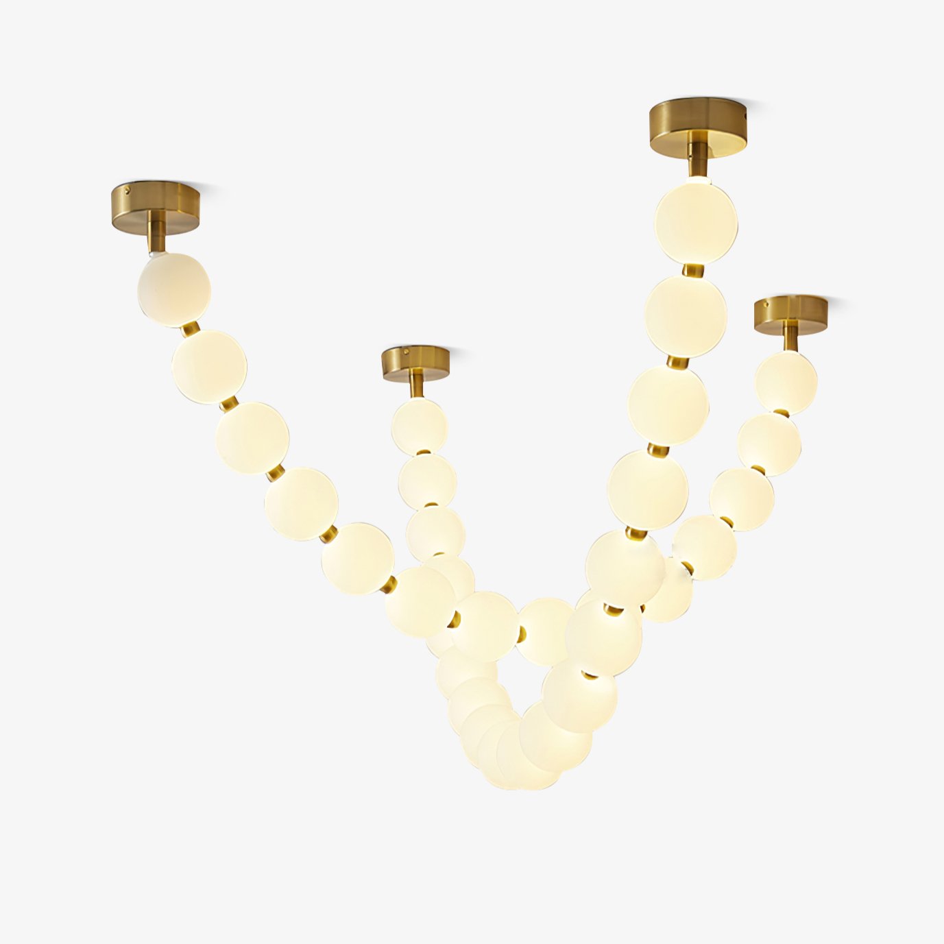 Kanell Brass Sputnik Chandelier-Neutral Decor