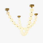 Emelir Pearl Necklace Balls Glass Chandelier-Neutral Decor