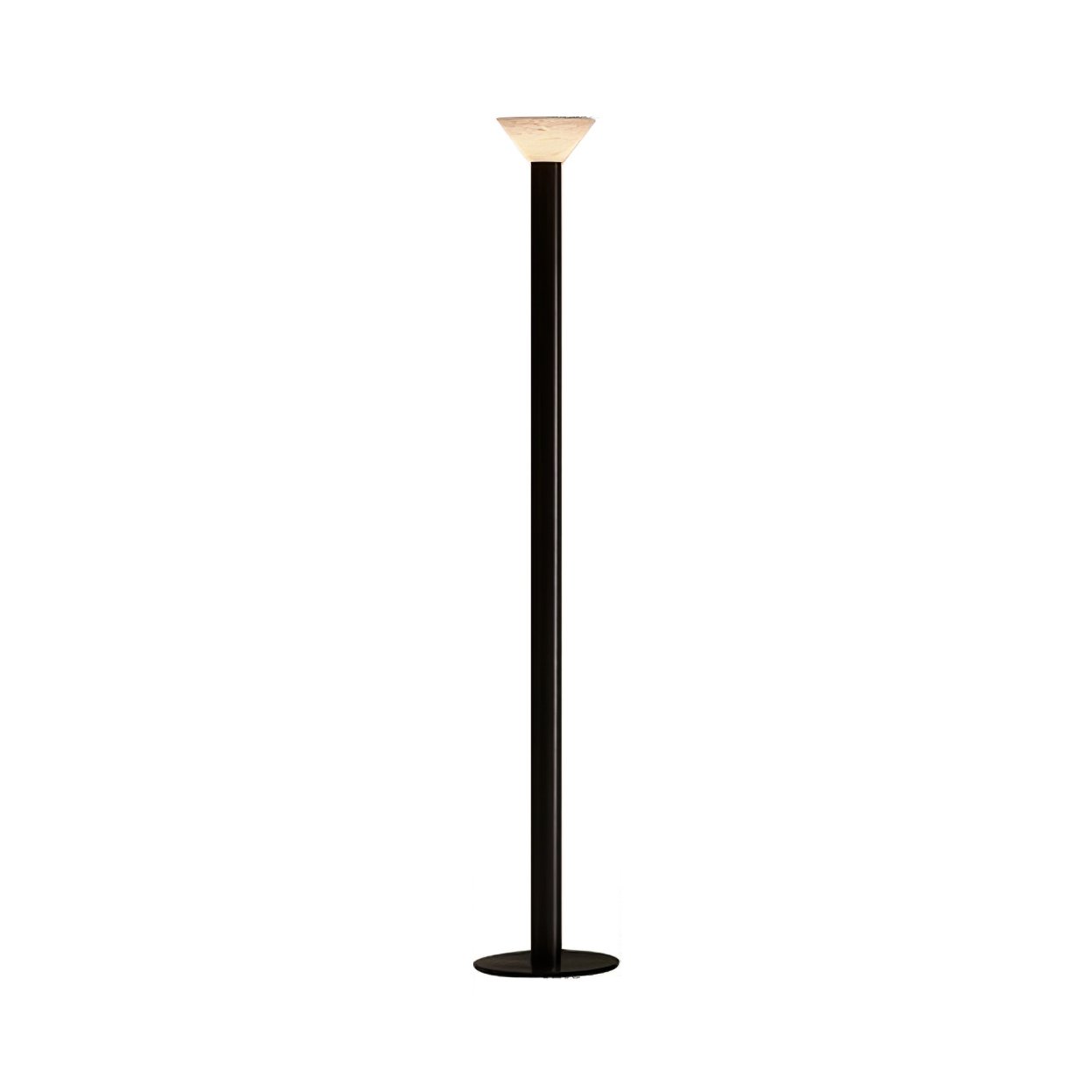 Evvaren Column Alabaster Floor Lamp-Neutral Decor