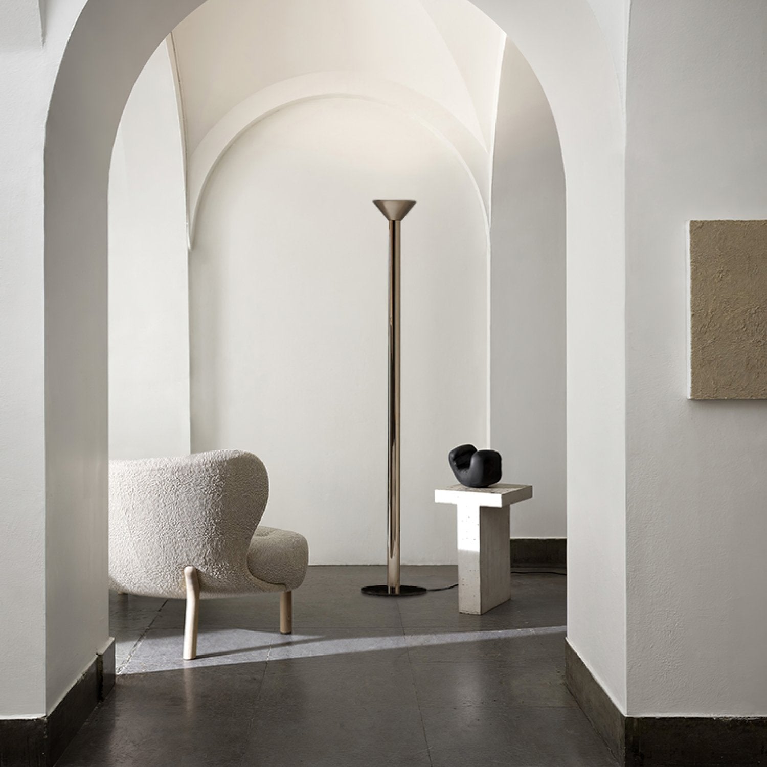 Evvaren Column Alabaster Floor Lamp-Neutral Decor