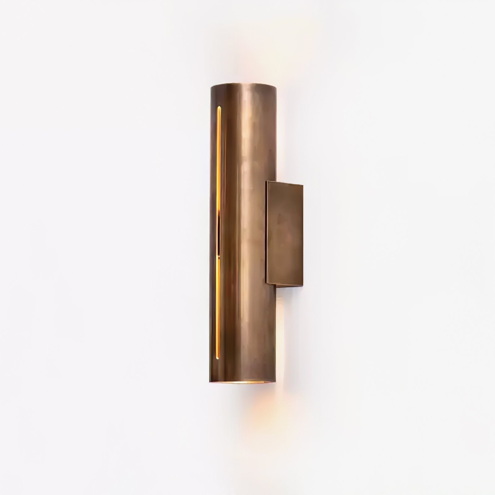 Avsilara Modern Minimalist Cylinder Brass Wall Light-Neutral Decor