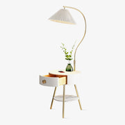 Yase Wood Marble Floor Light-Neutral Decor