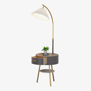 Arcora Pleated Arc Floor Light-Neutral Decor