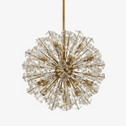Zene Chandelier Dickinson Gold Crystal Starburst-Neutral Decor