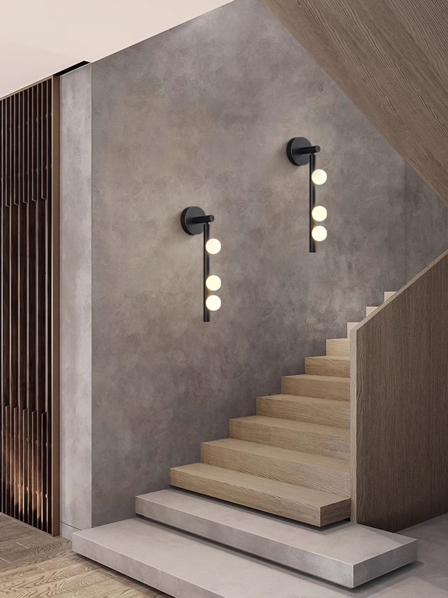 Pamela Tube Plug-in Brass Glass Wall Lamp-Neutral Decor