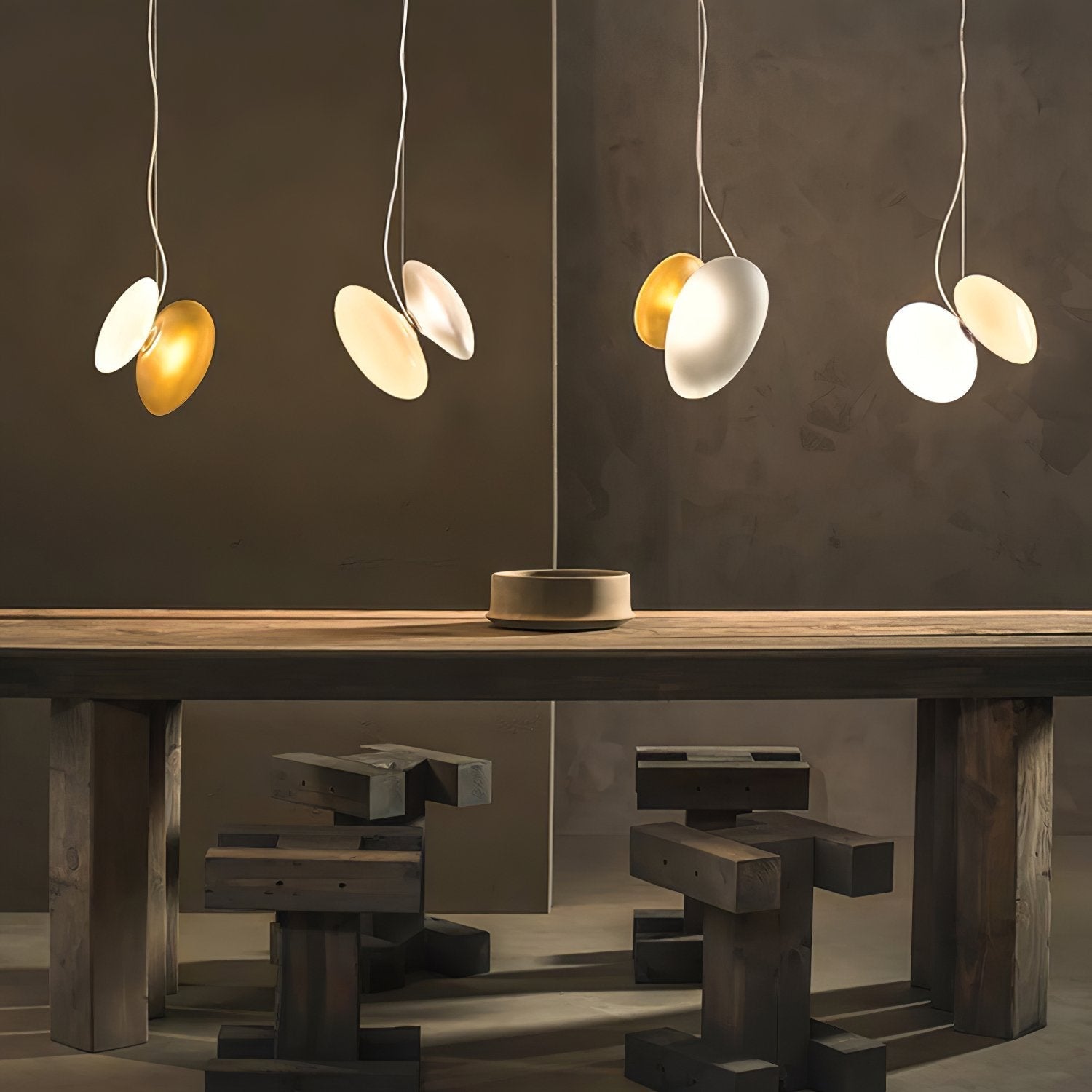 Mervan Frosted Glass Pendant Light-Neutral Decor