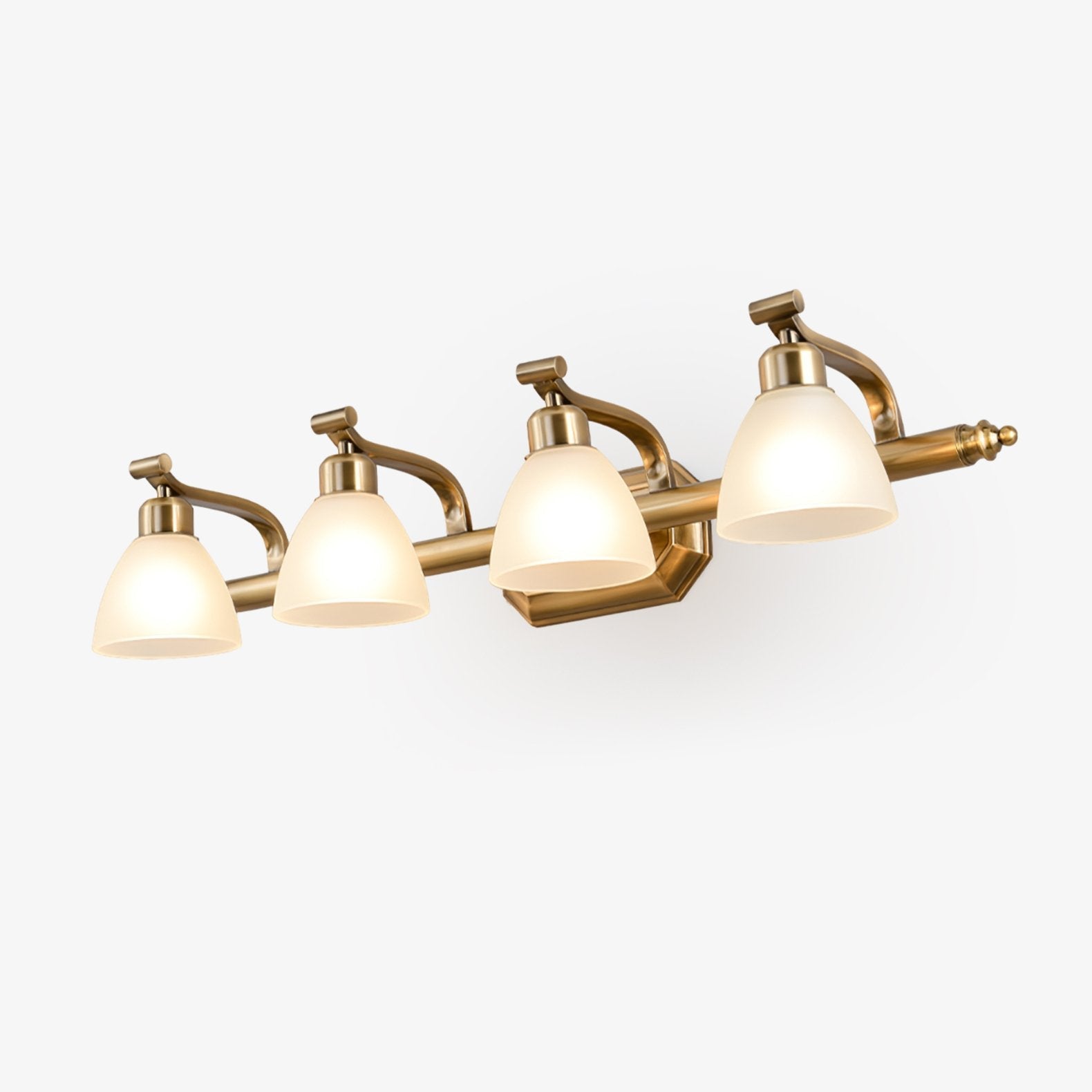 Colaeus Classic Art Bath Glass Wall Light-Neutral Decor