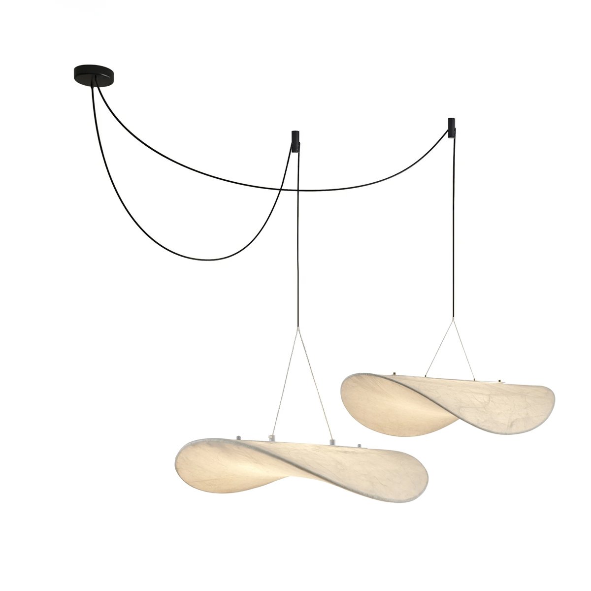 Marenis Elegance Nordic Silk Pendant Light-Neutral Decor