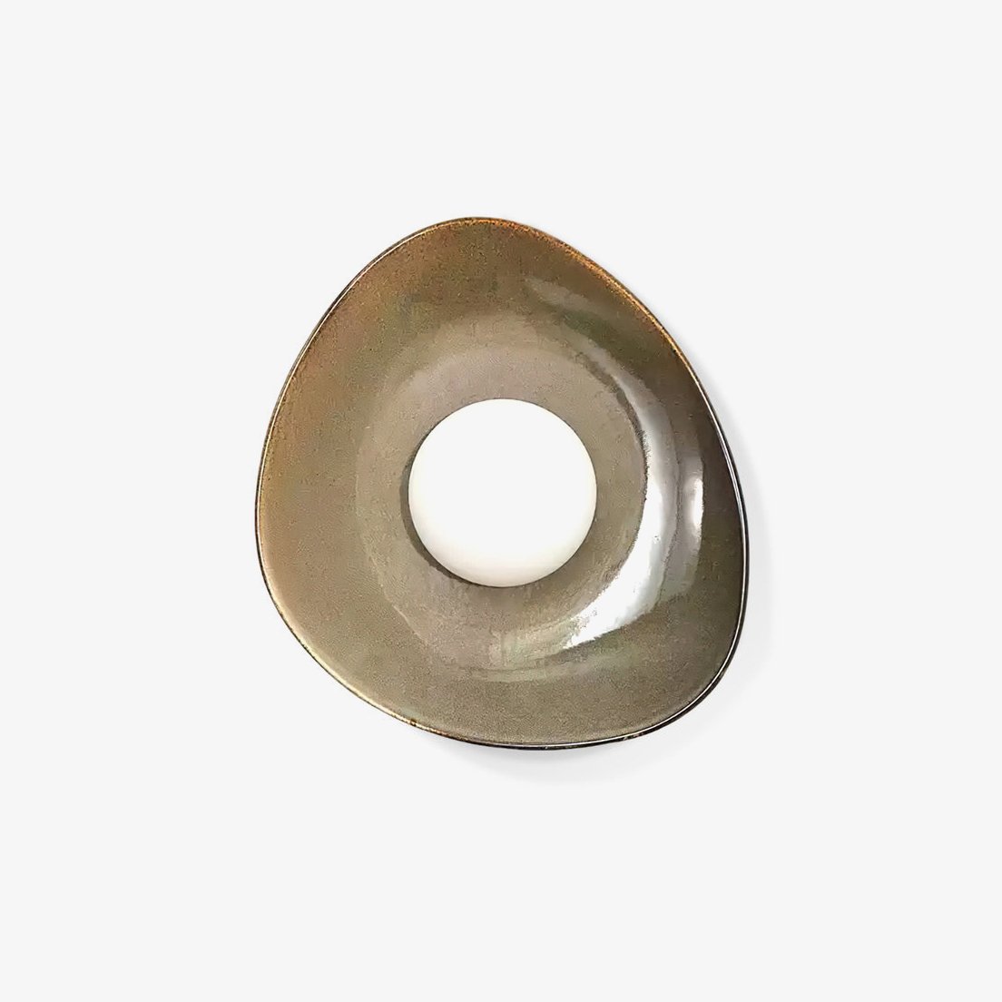 Ertalila Elegance Pebble Disc Ceramics Wall Light-Neutral Decor
