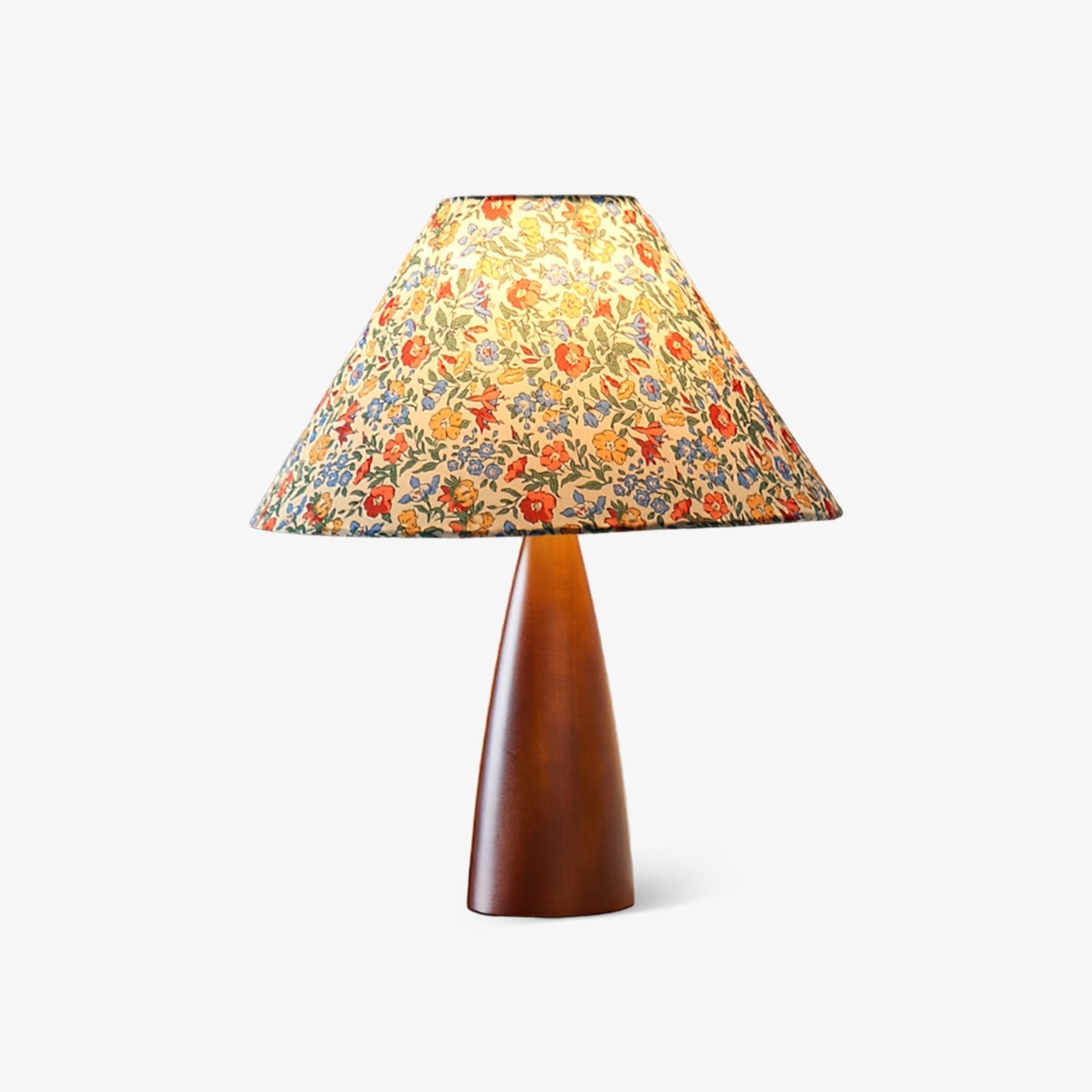 Ber Vintage Wood Table Lamp-Neutral Decor