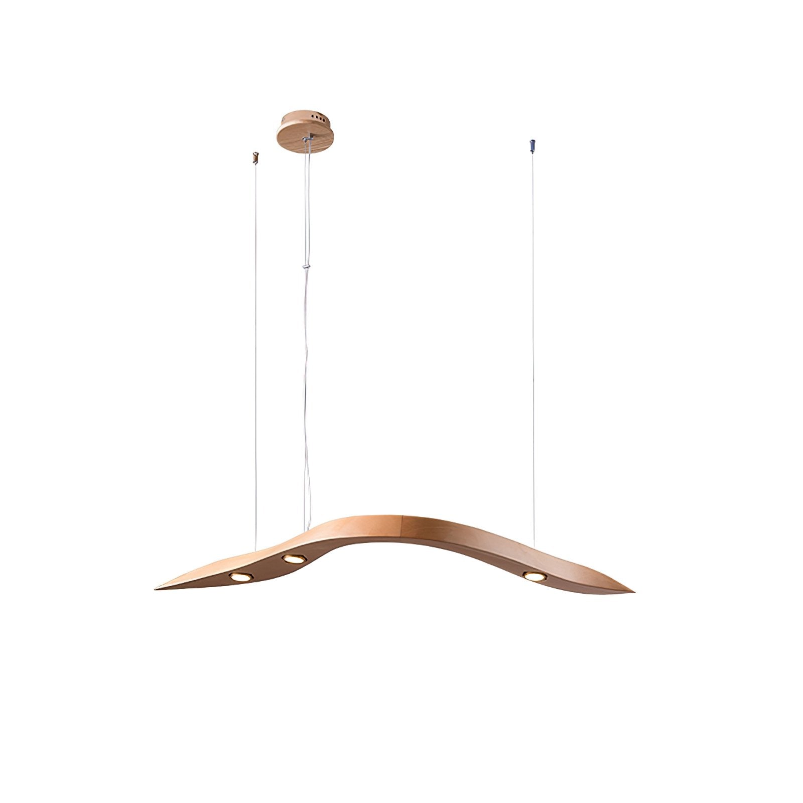 Queral Flow Minimalist Wood Pendant Lamp-Neutral Decor
