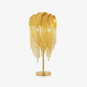 Hune Steel Artistic Table Lamp-Neutral Decor
