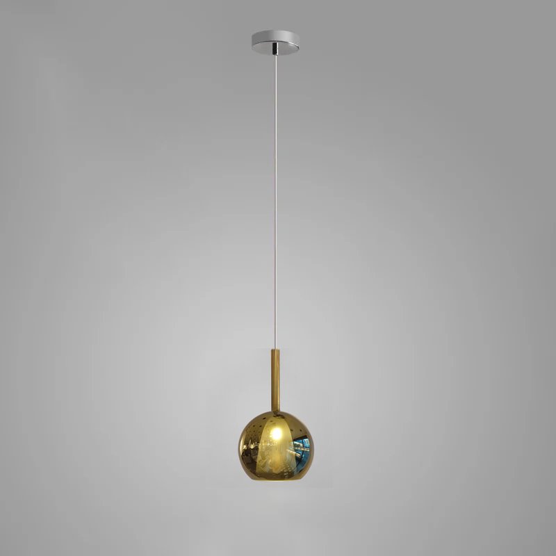 Lustra Pendant Lamp Smoked Glass Round-Neutral Decor