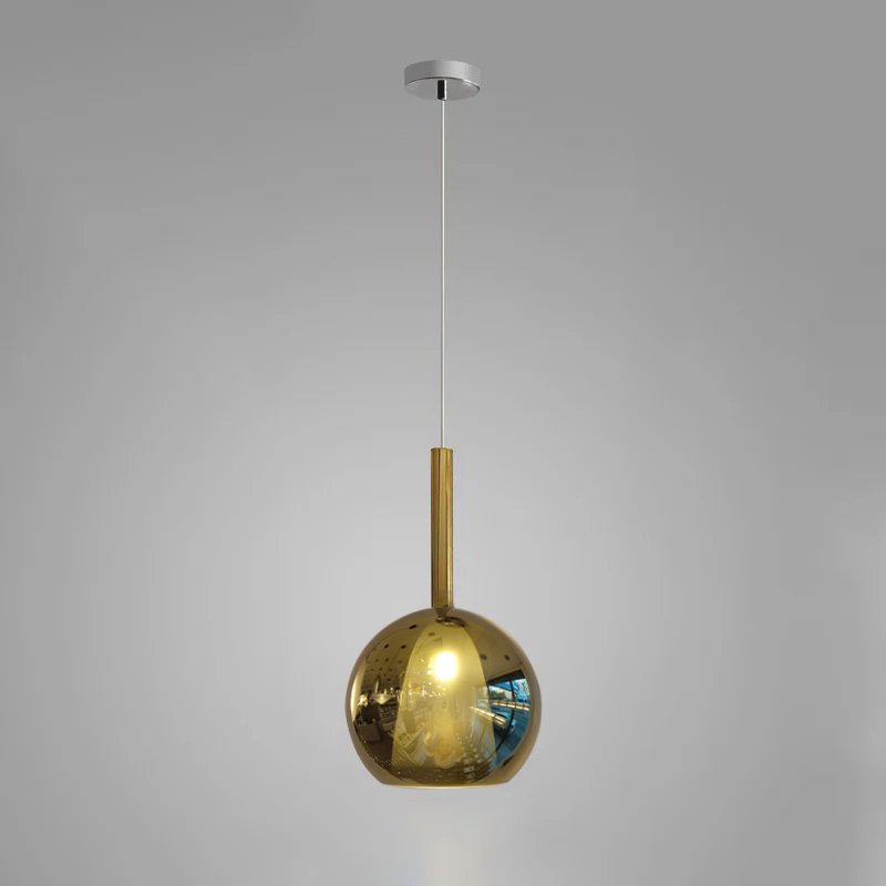 Lustra Pendant Lamp Smoked Glass Round-Neutral Decor