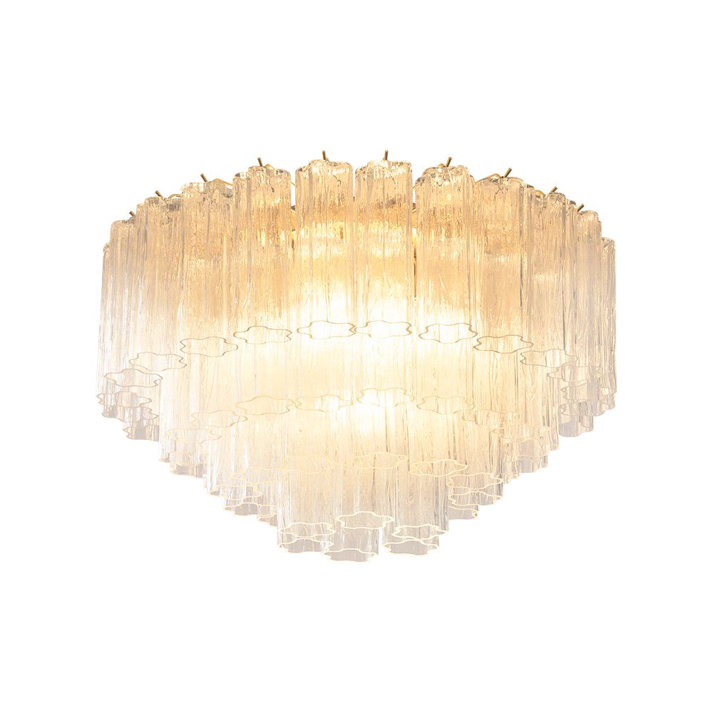 Aurora Ceiling Lamp Murano Pink Glass Vintage-Neutral Decor