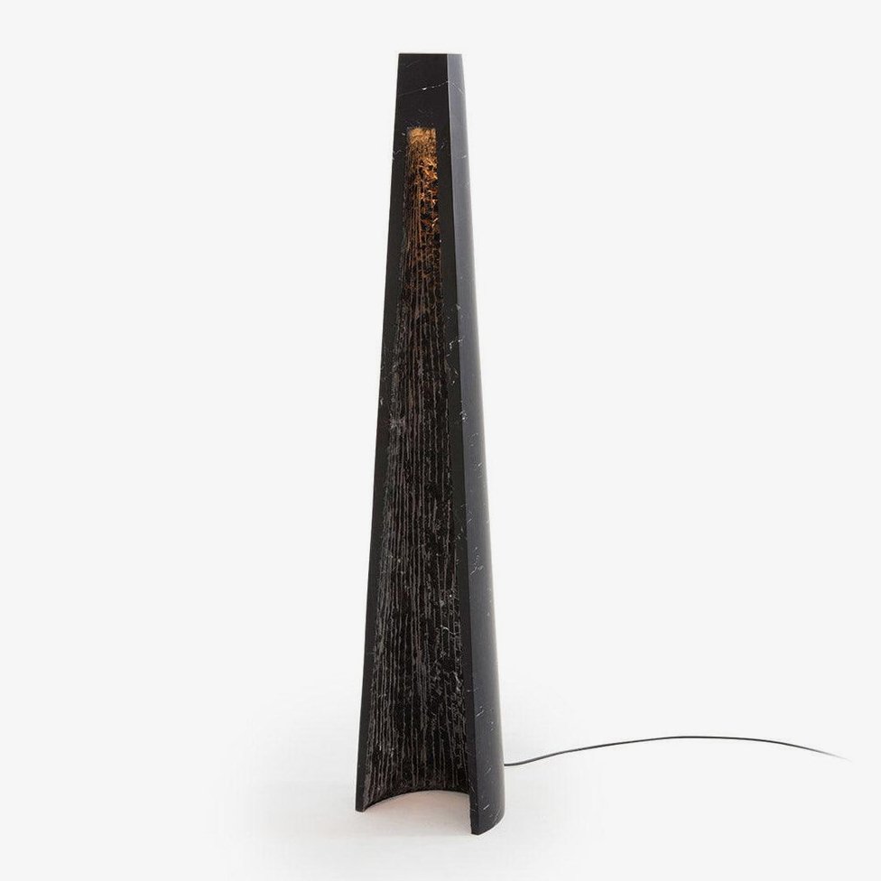 Lave Marble Floor Lamp-Neutral Decor