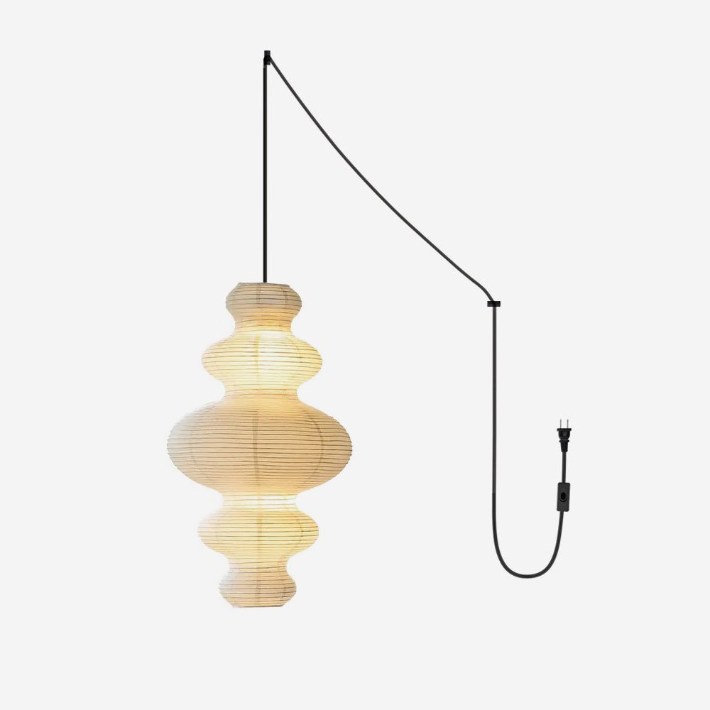 Lythaaris Natural Art Swag Pendant Lamp-Neutral Decor